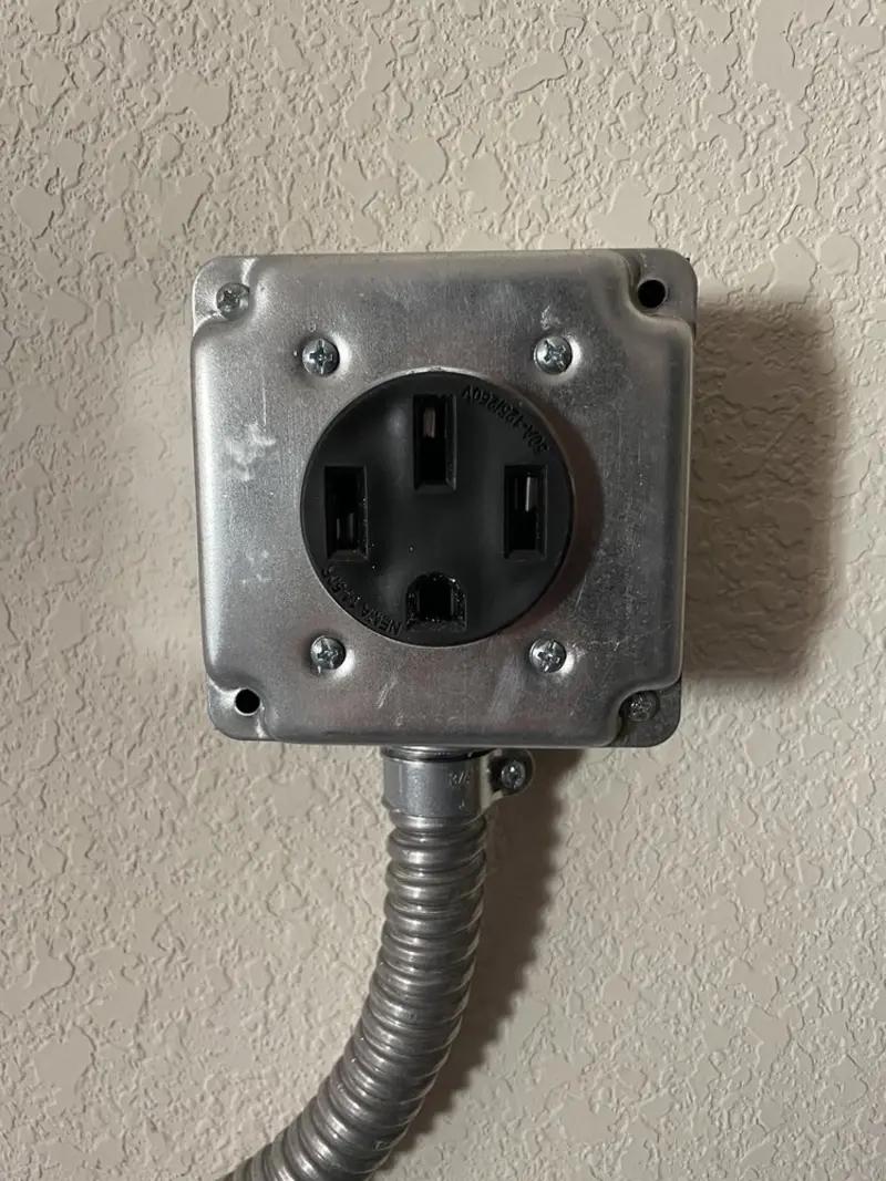 NEMA 14-50 outlet installed for Smart Home Electrical in El Dorado Springs